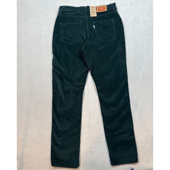 Levi's Classic Straight Corduroy Jeans Emerald Green Mid Rise Women's 8 M 29x30 - Picture 4 of 14